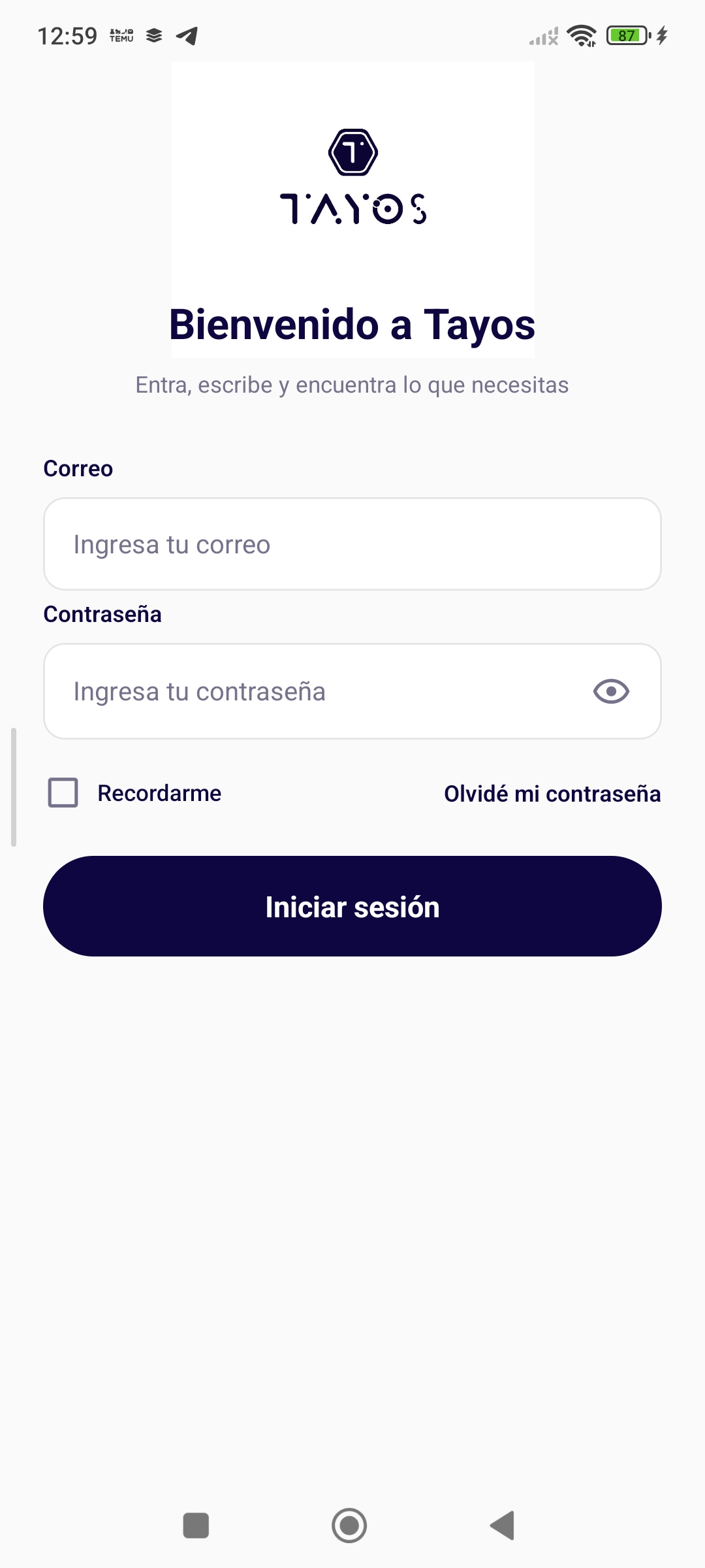 Pantalla Tayos